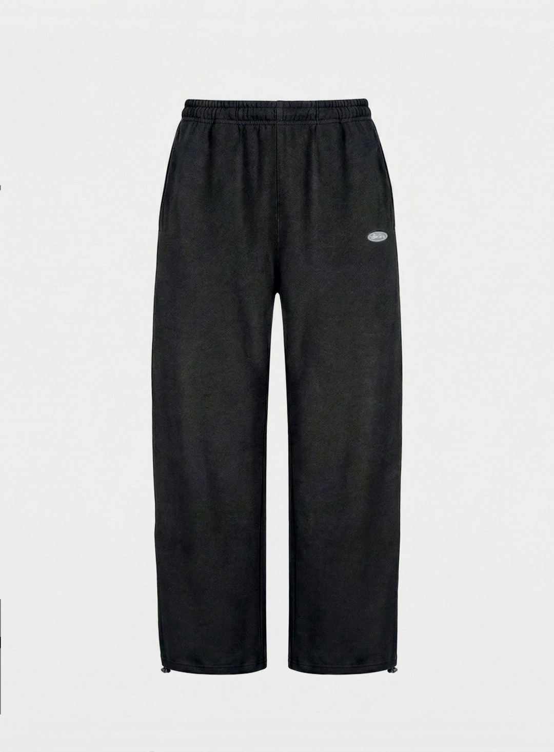 배드블러드 [w-pts26-036] BS Soft Terry Baggy Joggers - Black 상품 이미지 1