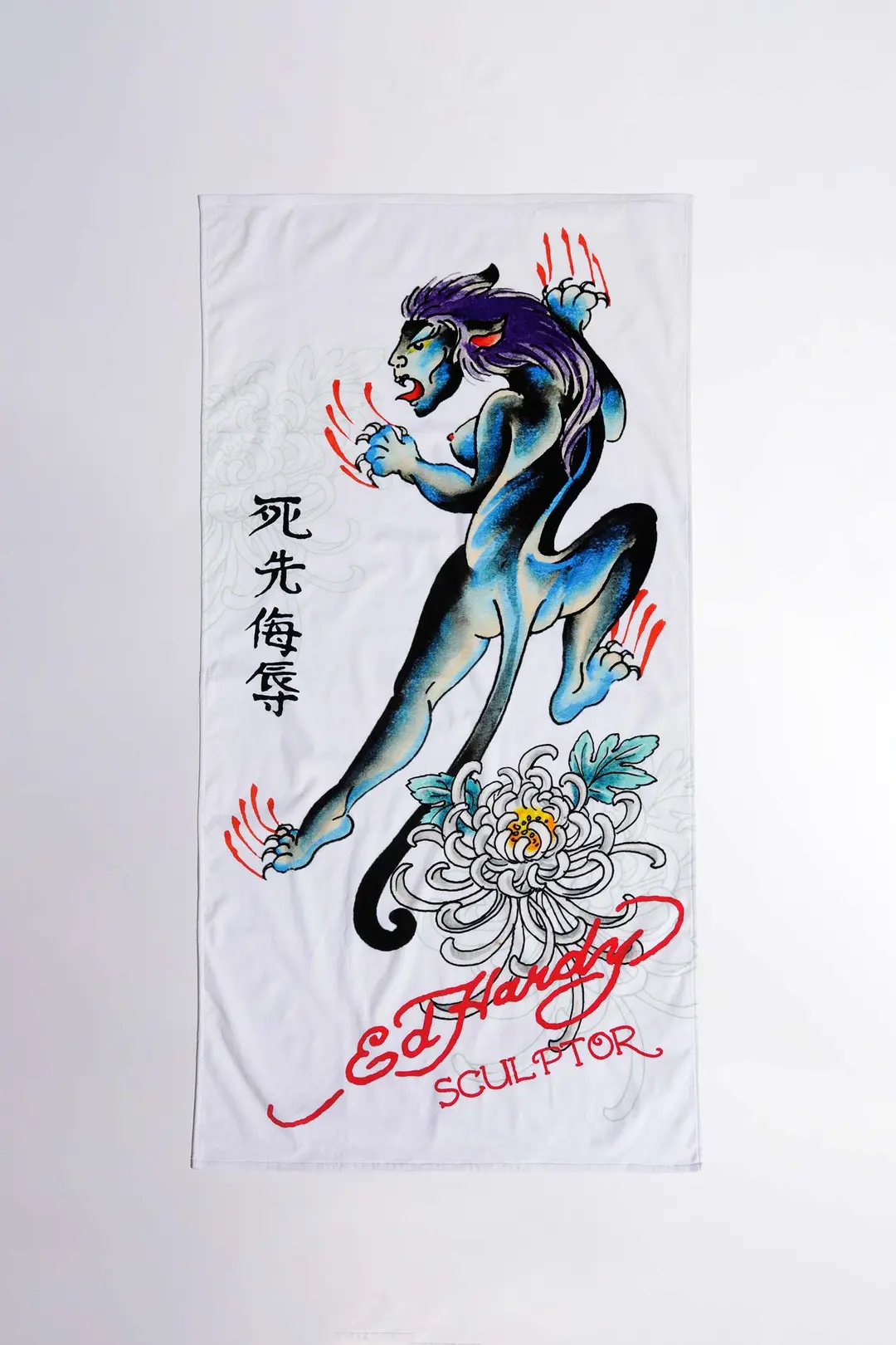 스컬프터 [Sculptor X Ed Hardy] Devil Beach Towel White 상품 이미지 3
