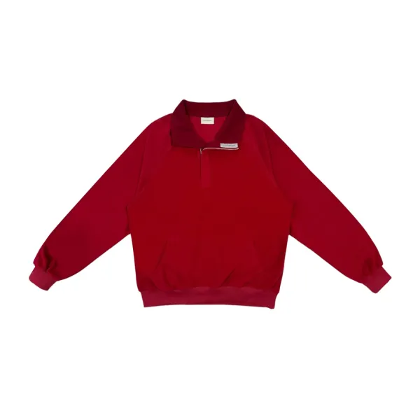 24-005 FLEECE PULLOVER (CRANBERRY)