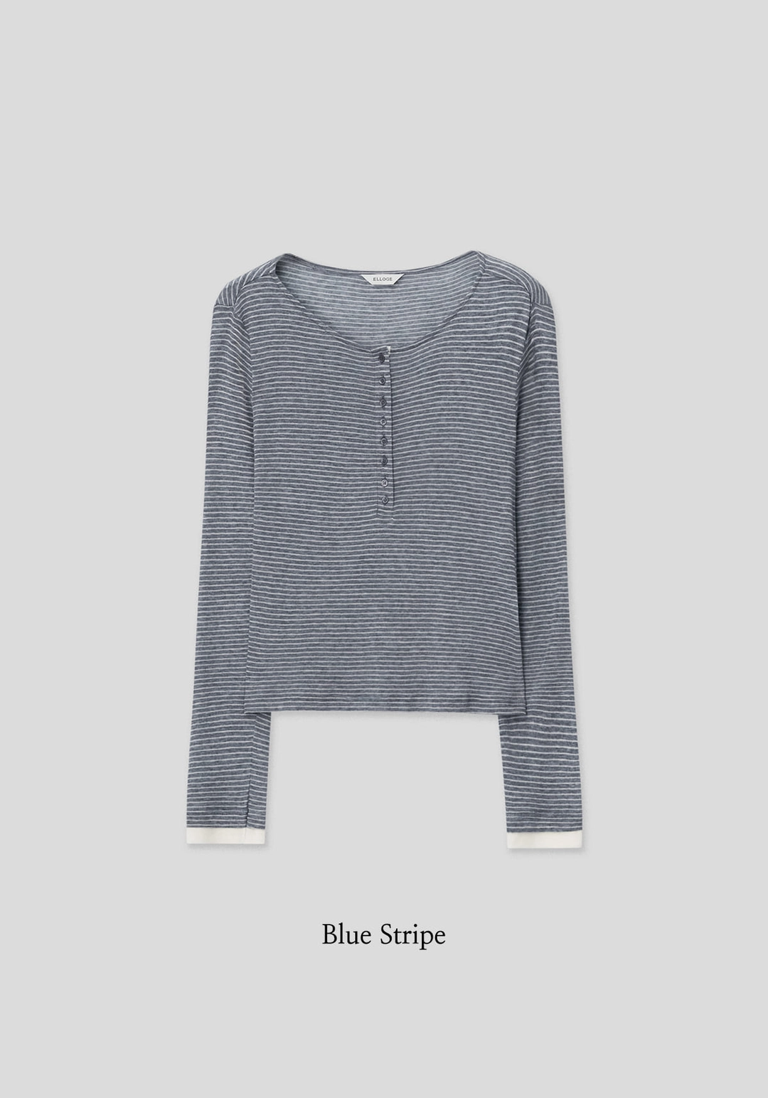엘로주 Kianna Henley Neck Stripe Tee 상품 이미지 3
