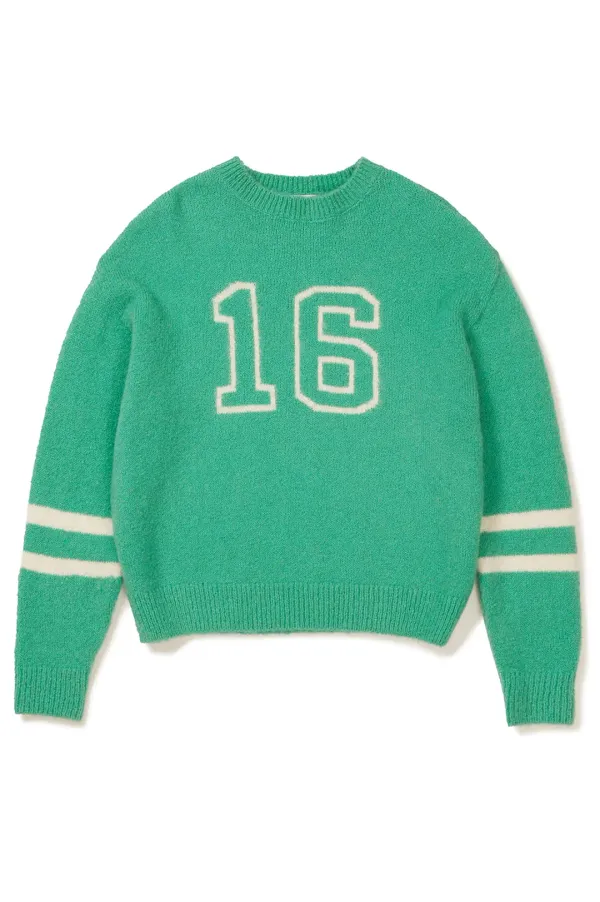 [24FW clove] Numbering Knit Pullover (Mint)