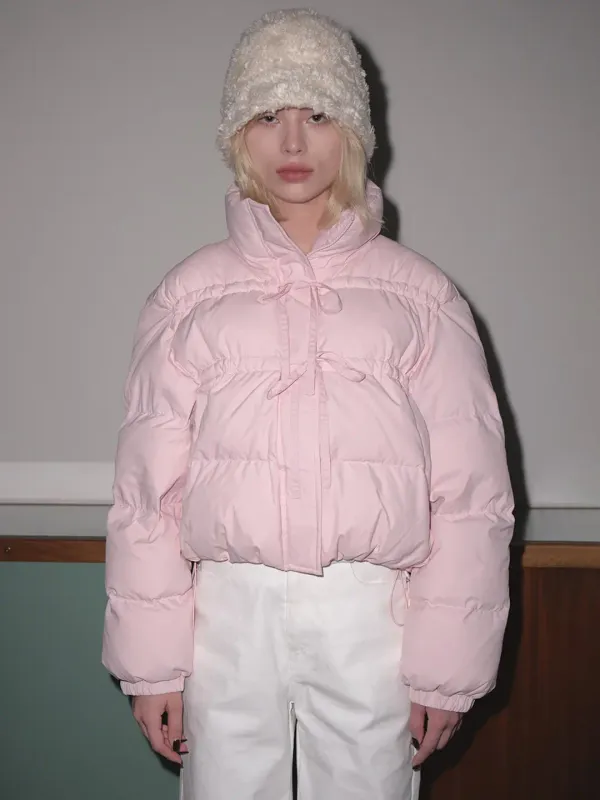 RIBBON SHIRRING PADDING (LIGHT PINK)
