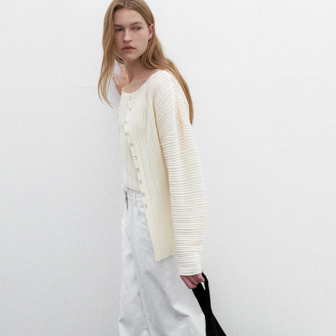 아뜰리에 나인 (CD-2231)ACCORD PLEATS TWO-WAY LONG CARDIGAN 상품 이미지 1
