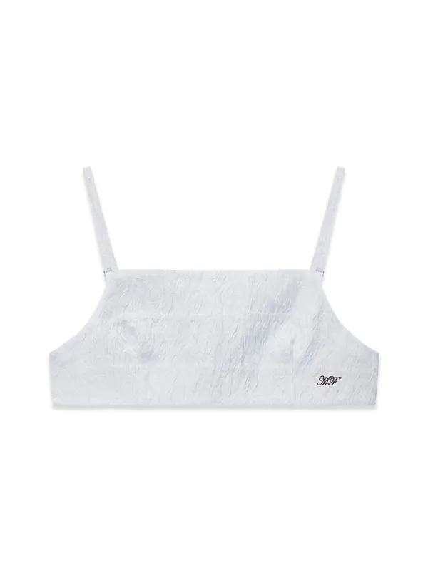 ROSE JACQUARD BRA TOP (LIGHT BLUE)
