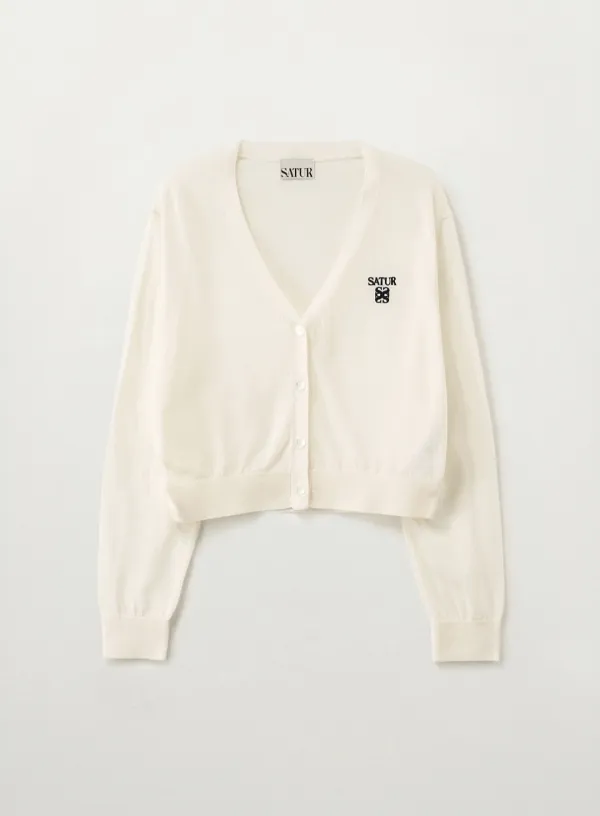 [이민정 Pick] (W) Loren Linen Blend Cardigan - White