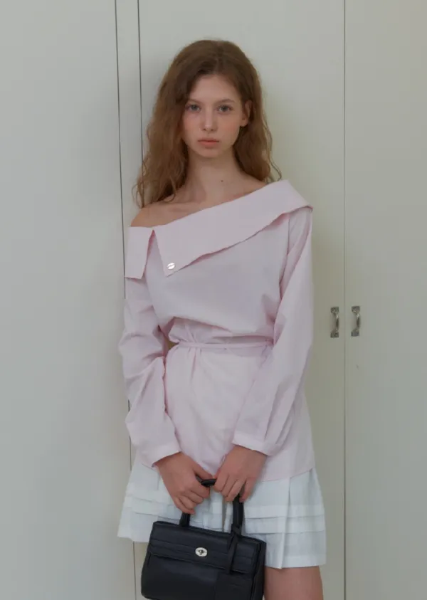 ANC OFF-SHOULDER BLOUSE_PINK