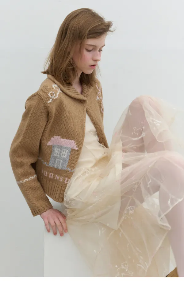 Heart Layer Dress Cream
