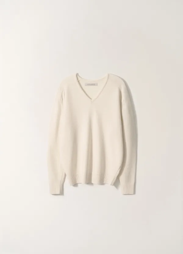 11TH / Carna v-neck pullover (Clean white)