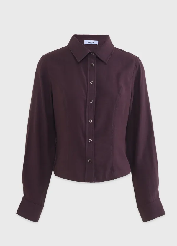 [44-120] Liviade Slim Fit Shirt 리비아드 슬림핏 셔츠 (겨울-가을-데일리룩-클래식룩-빈티지-슬림핏-고퀄리티-카라셔츠-긴팔셔츠-피치기모-시즌무드-빅사이즈-자체제작)