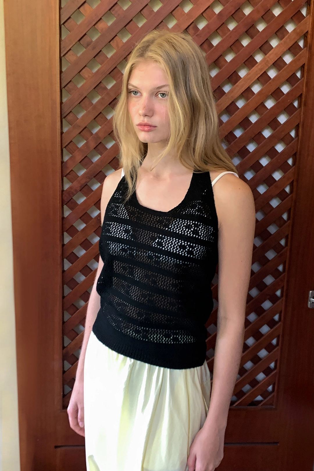 위드아웃썸머 Summer knit halter top_black 상품 이미지 2