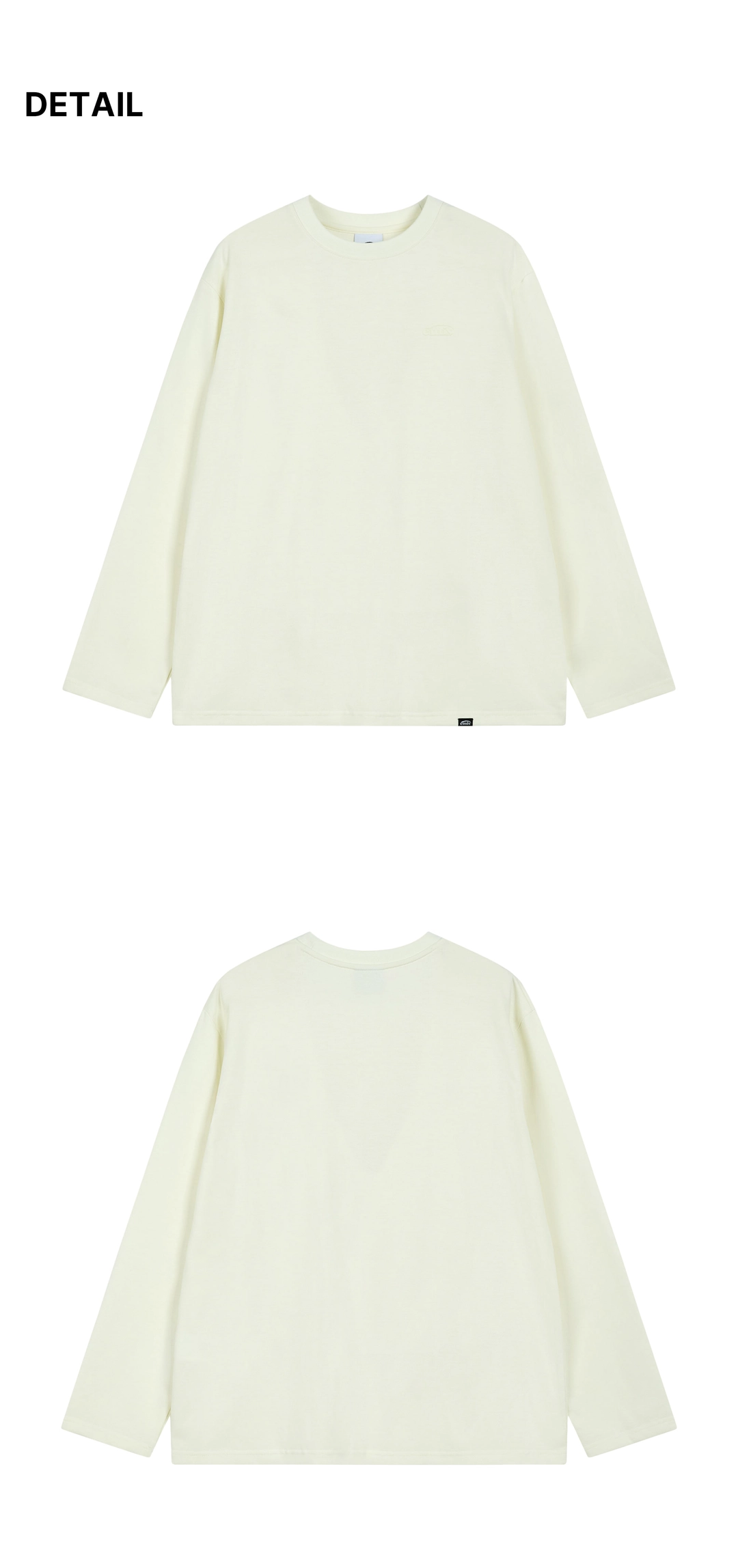 이미스 MONO LOGO PRINT LS T-SHIRT-CREAM 상품 이미지 1