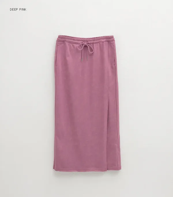 (SK-4932)STONE COTTON LONG SKIRT
