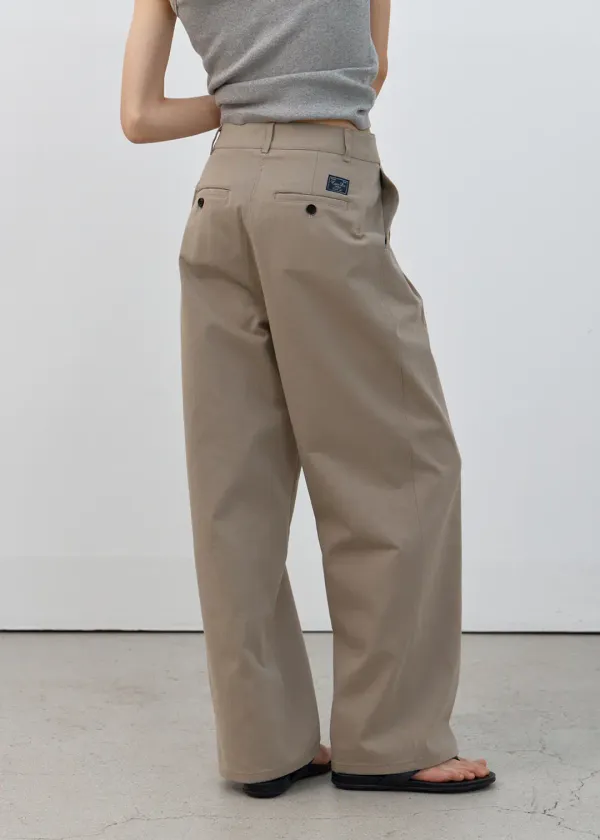 [28차] Classic cotton slacks (beige)