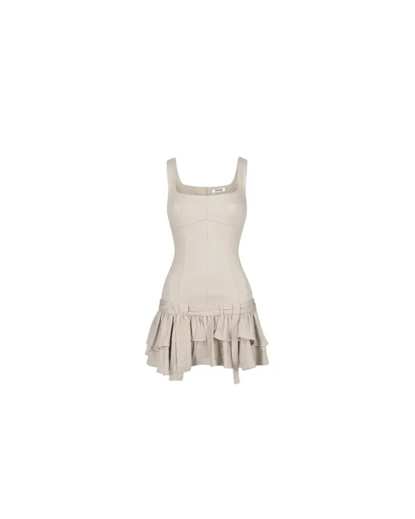 [3rd order] Shaped dress - Beige