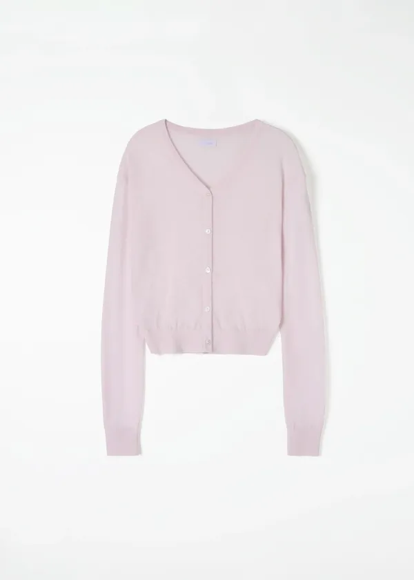 3RD Surf v-neck cardigan(Lavender Pink)
