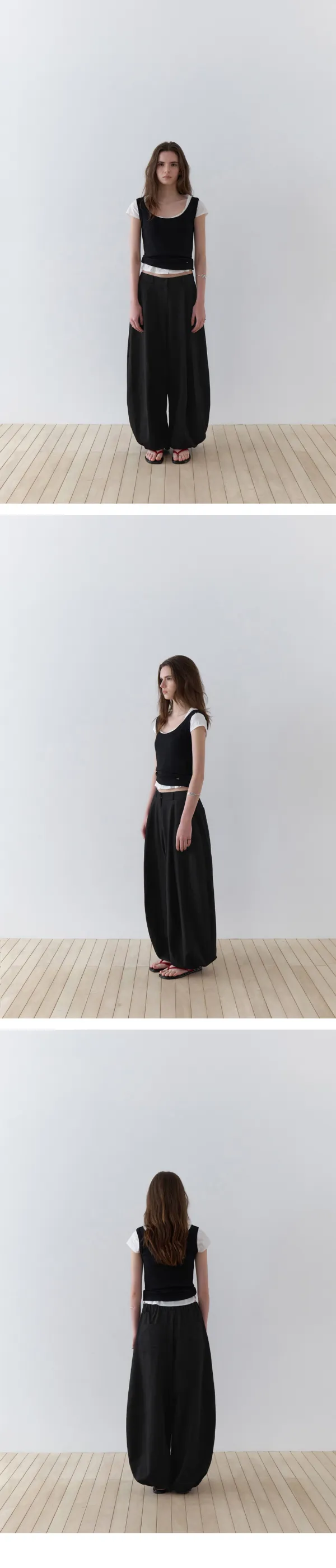 [Essential] Dual Tank Top (Black)