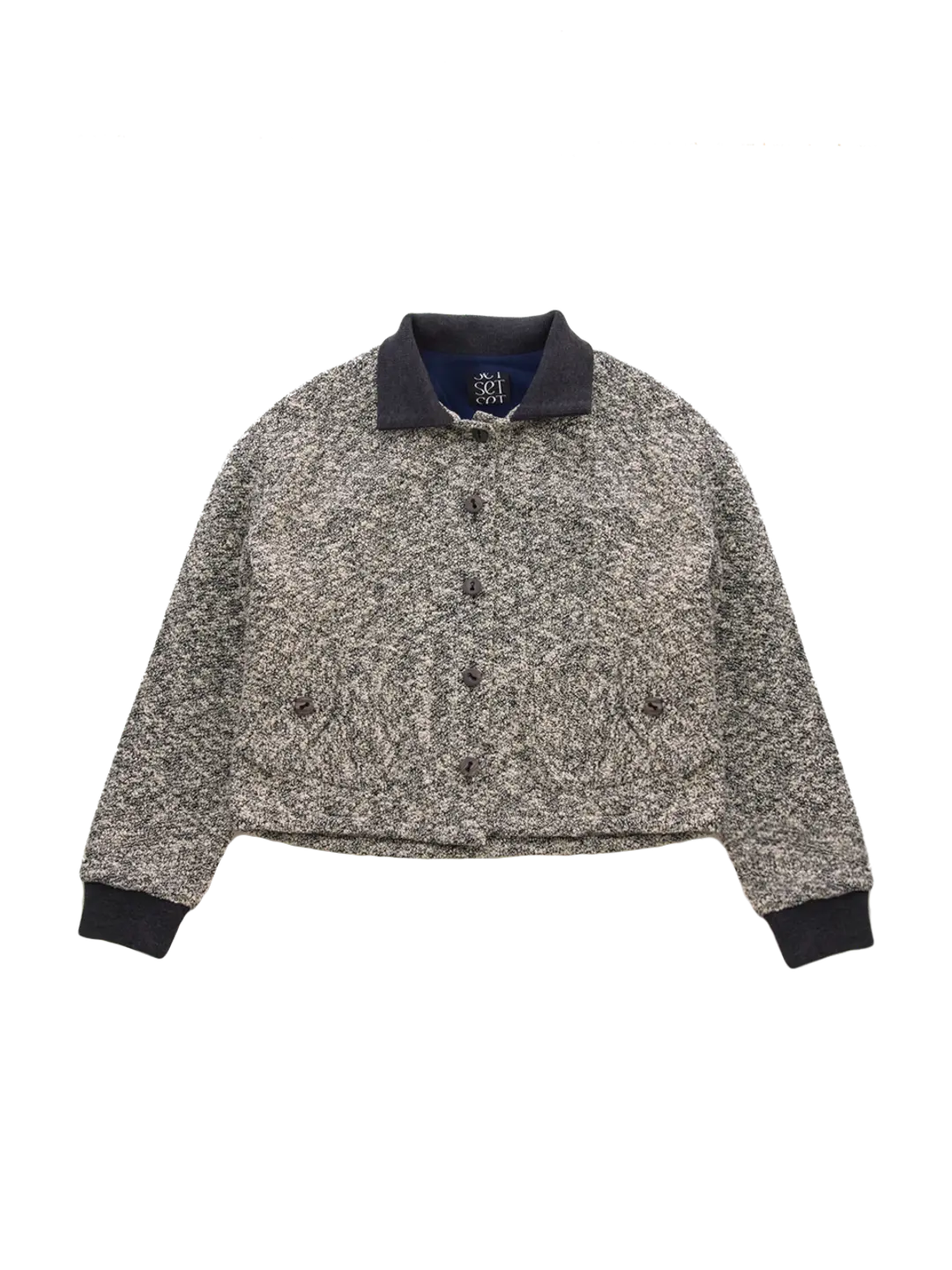 쎄쎄쎄 COLLAR KNIT BUTTON JACKET (IVORY) 상품 이미지 3