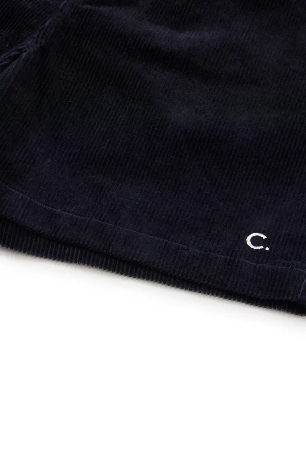 [25FW clove] Corduroy Shorts_Men (Navy)