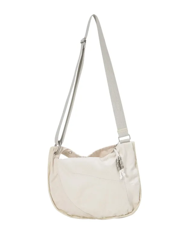 COTTON OVERLOCK STITCH CROSS BAG_IVORY