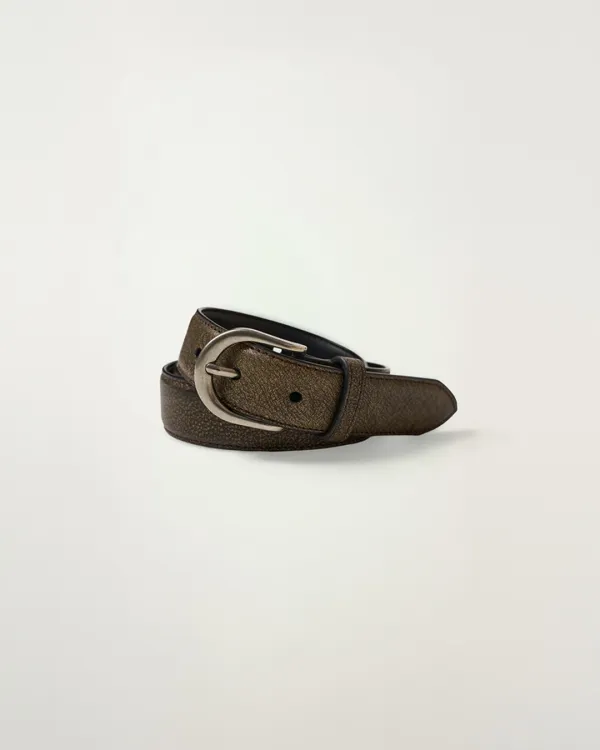 Vintage Leather Belt [BROWN]