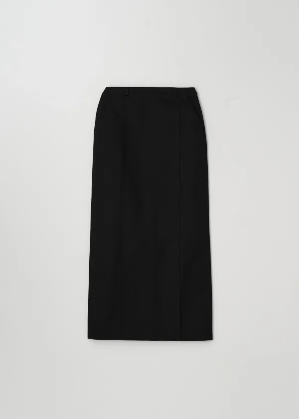 Pintuck long skirt