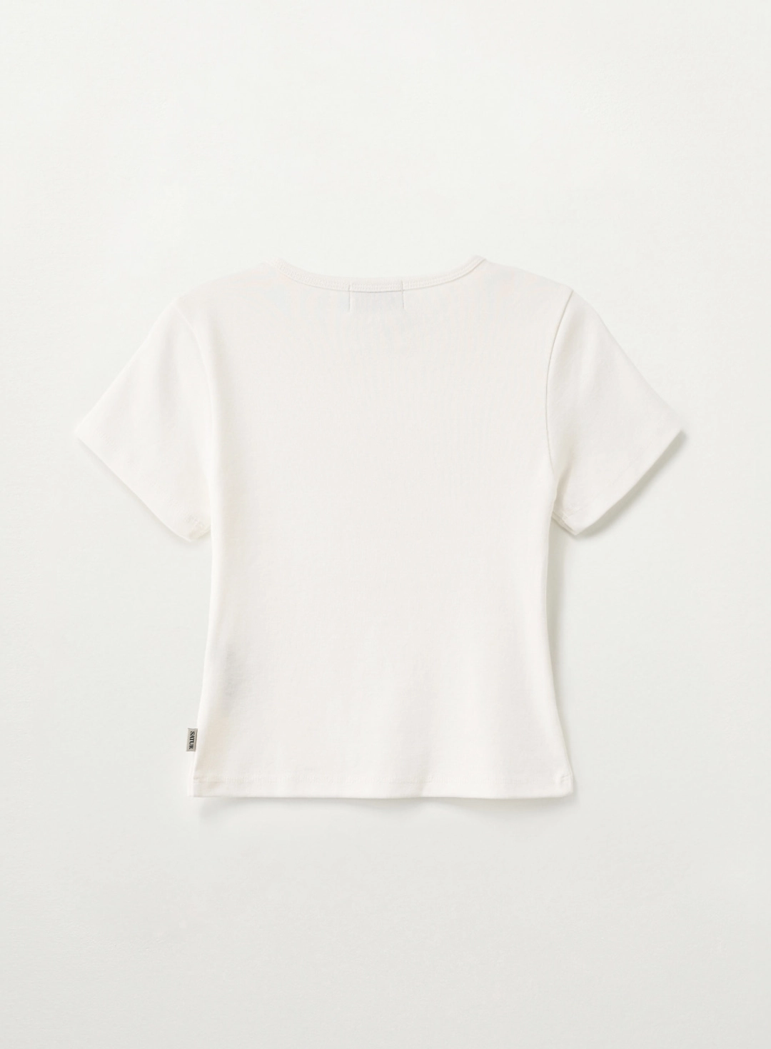 세터 (W) Belt Graphic Slim Fit T-Shirt - White 상품 이미지 2