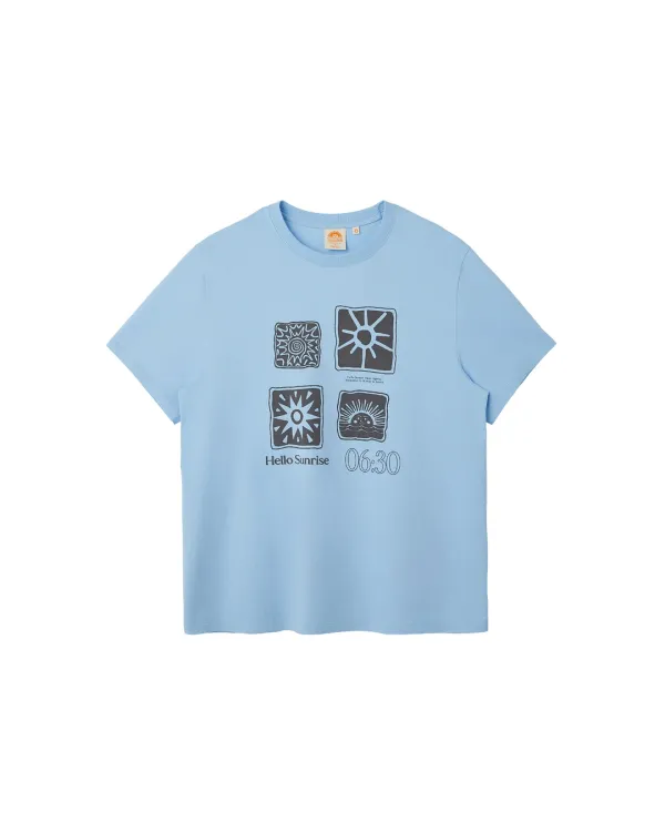 Sun Stamp Tee_Sky Blue
