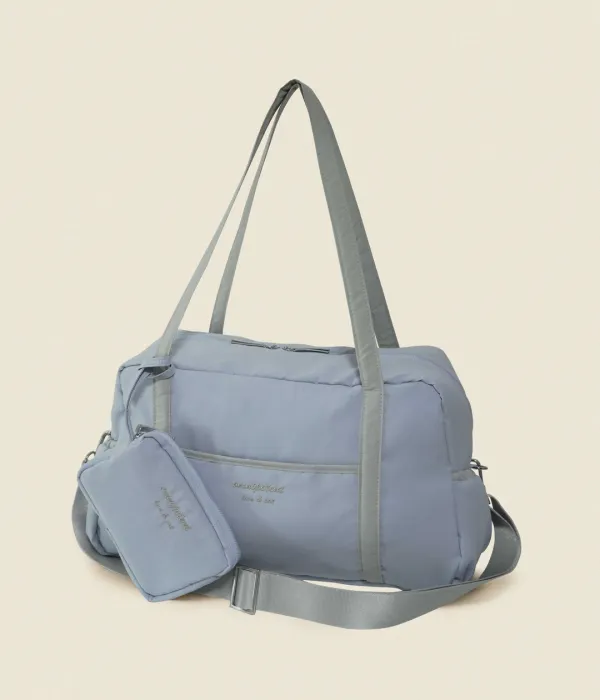 Love& cat duffel bag + Pouch _Pale Blue
