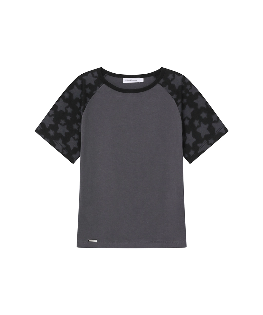 미세키서울 [레이 PICK] Midnight stars raglan short sleeve CHARCOAL 상품 이미지 1