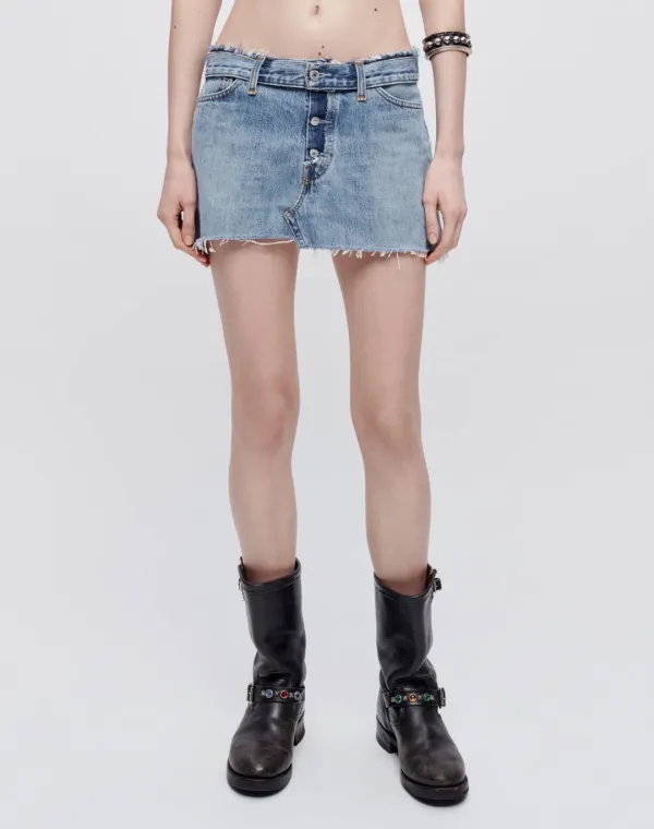 Levi's Raw Waist Mini Skirt