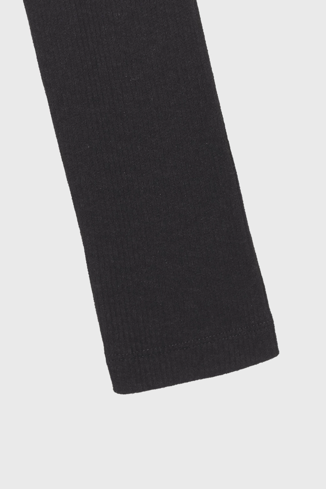 모노하 Classic Ribbed T-Shirt (Light Gray / Brown) 상품 이미지 3