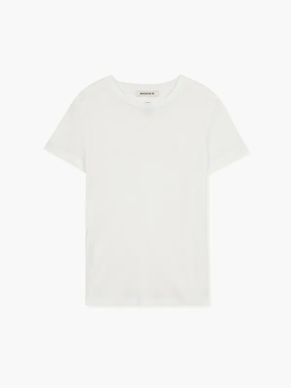 BASIC SHEER T-SHIRT_white