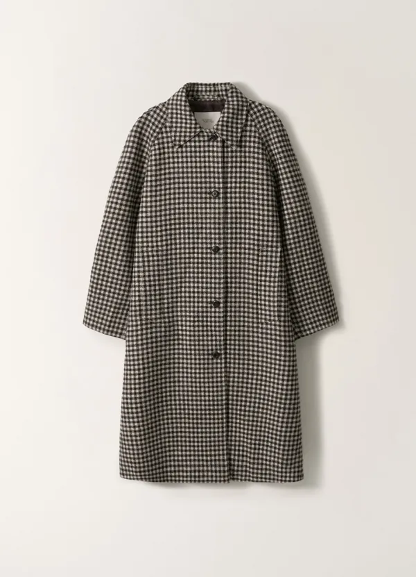 5TH / Bébé check balmacaan coat (Brown check)