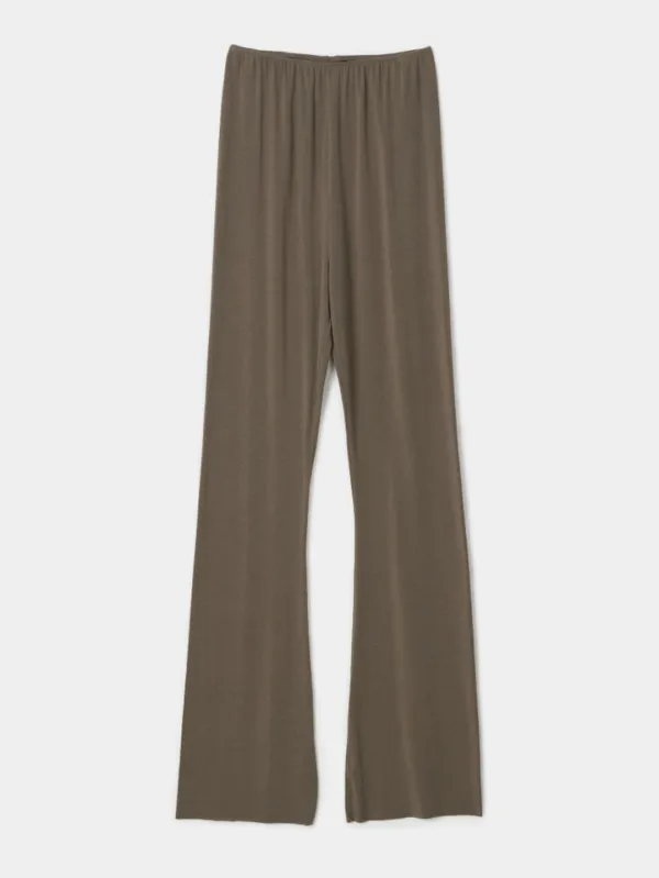 Soft Boots-cut Pants (brown)