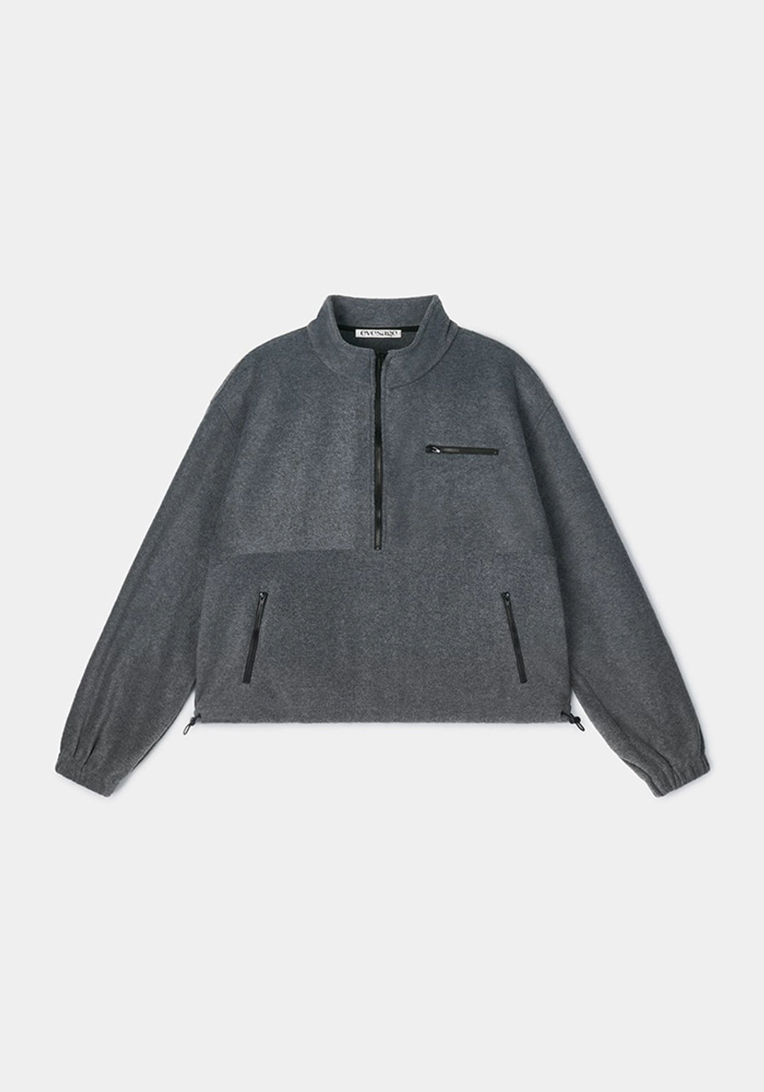 이브세이지 Half-zip pullover fleece (Charcoal) 상품 이미지 1