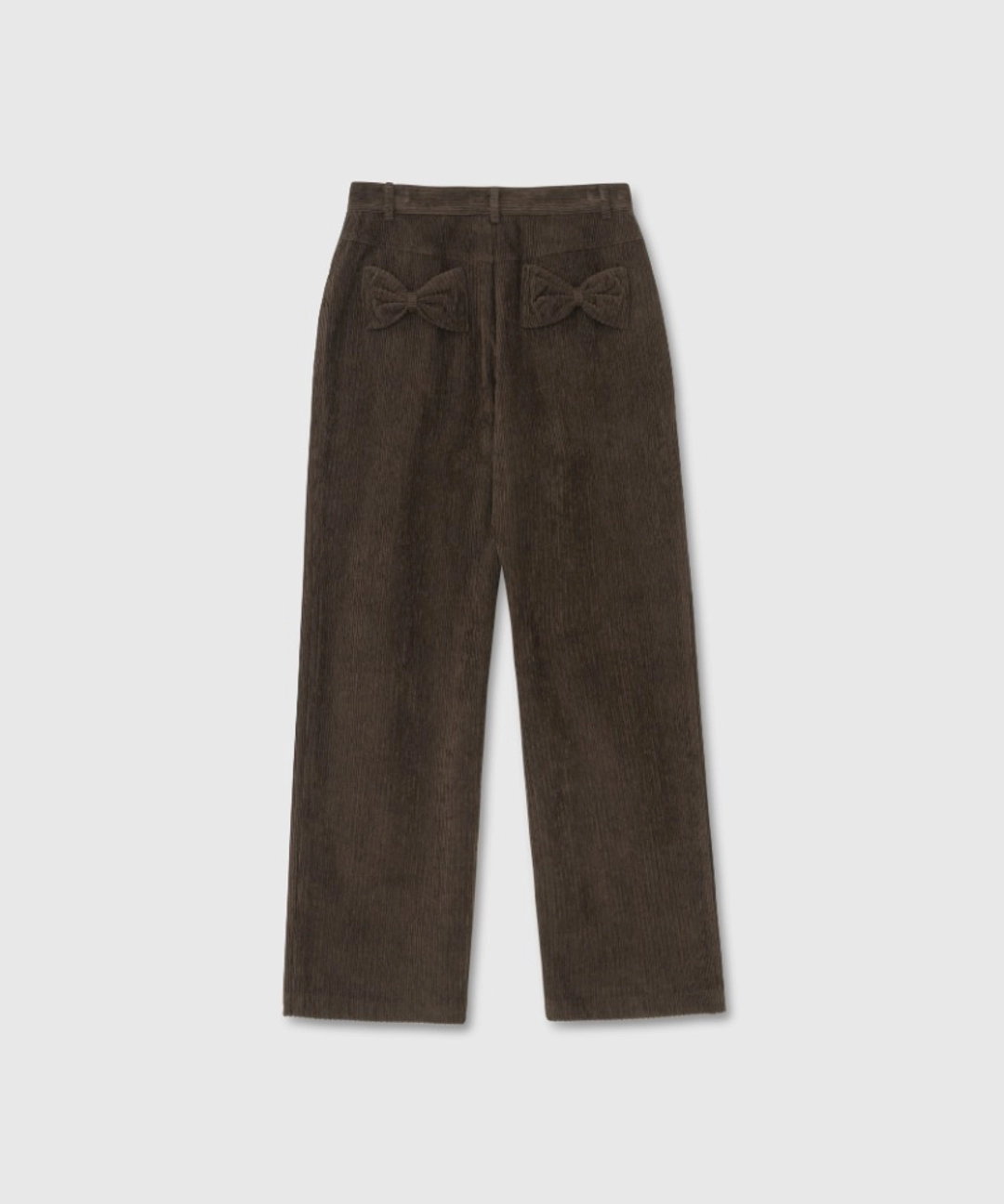 니히 Ribbon corduroy pants (Brown) 상품 이미지 1
