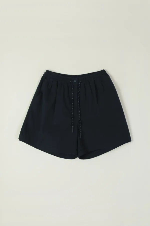 WINGLE BANDING COTTON SHORT PANTS_NAVY
