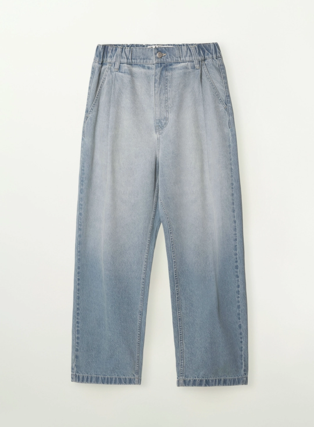 세터 One Tuck Banding Denim Pants - Light Blue 상품 이미지 1