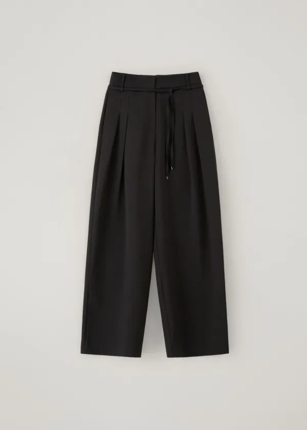 [8th-reorder 6/1 숏0 예약발송] Orrin belt slacks (black)