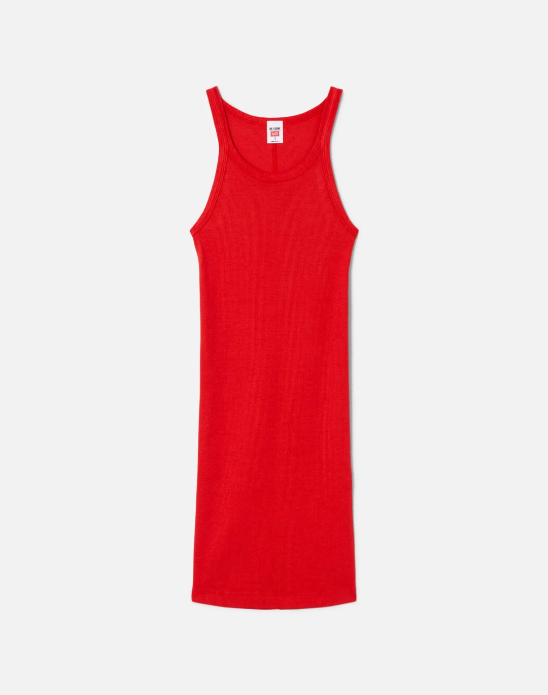 리던 Ribbed Tank Mini Dress - Heritage Red 상품 이미지 1