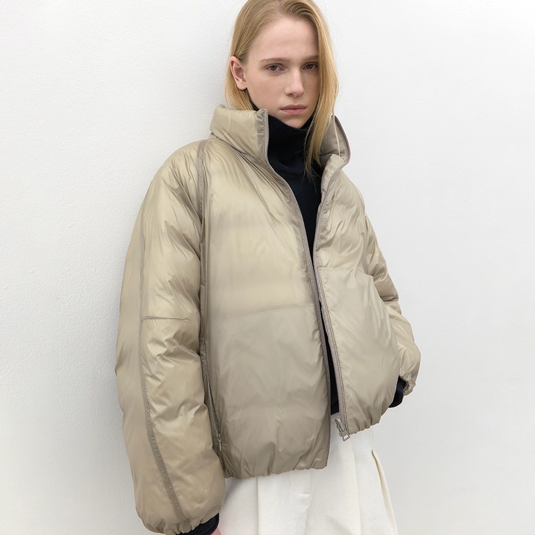 아뜰리에 나인 (JP-605)NYLON REVERSIBLE VOLUME DOWN JUMPER 상품 이미지 2