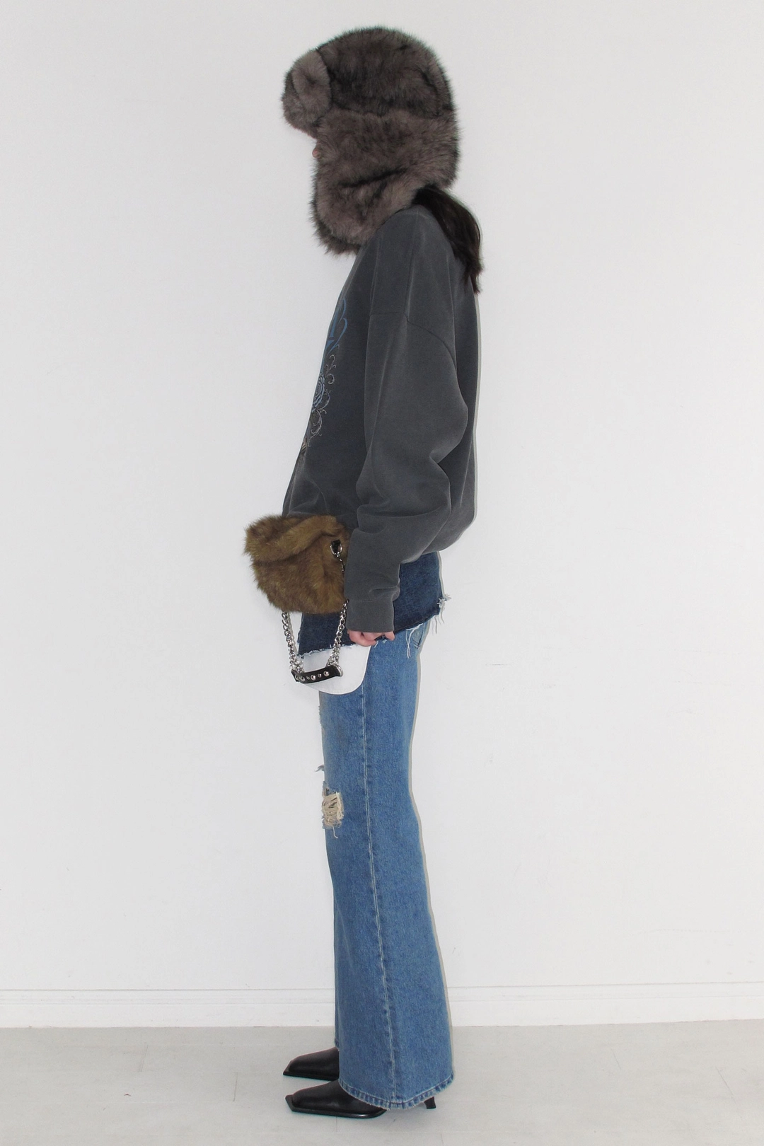 인스턴트펑크 DESTROYED BOOTCUT DENIM - BLUE 상품 이미지 2