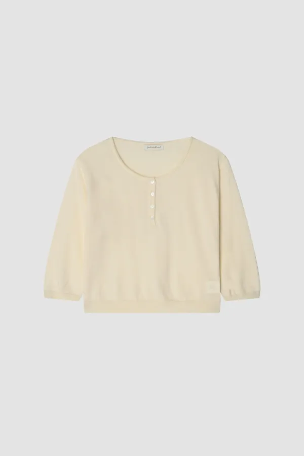 2nd) Lucy Cream Crop Knitwear