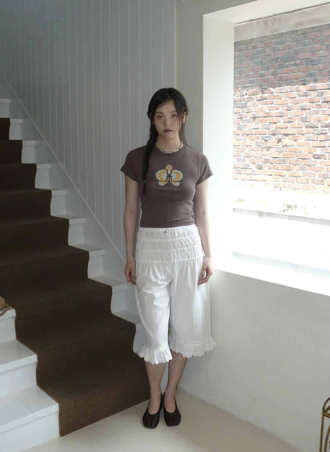 루루서울 My Gummy Pants (White) 상품 이미지 2