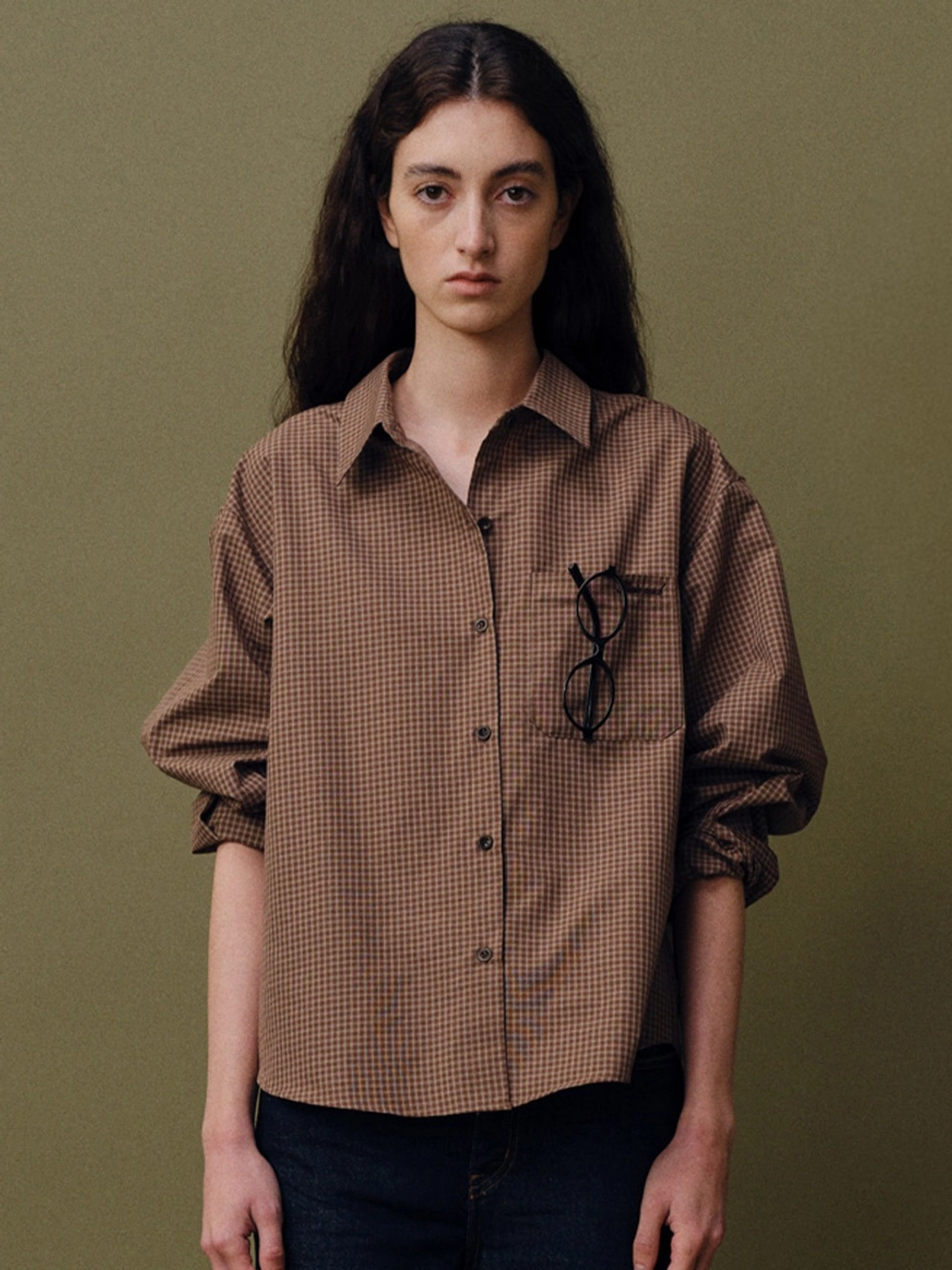 베이오드 Classic check shirts_brown 상품 이미지 2