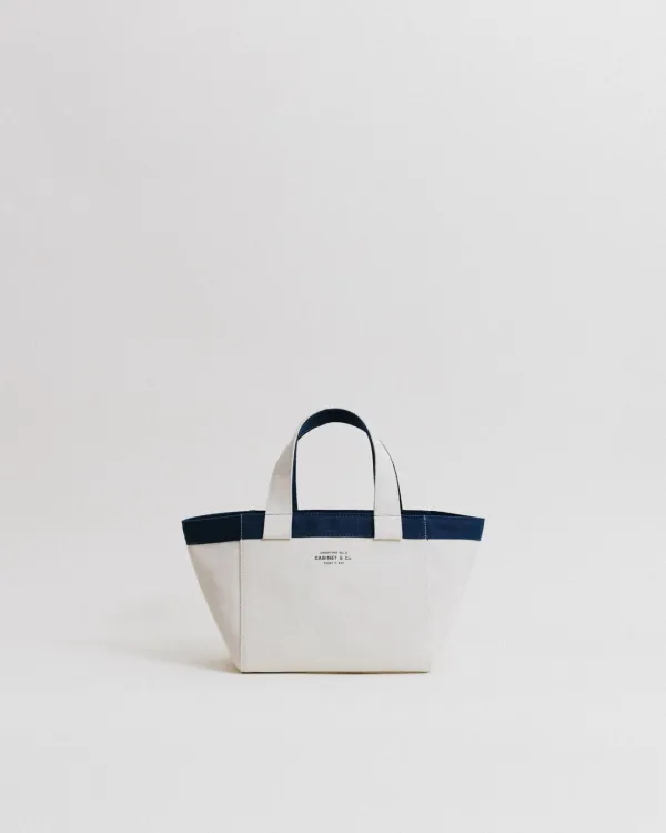 CABINET&CO. TOTE SMALL NAVY