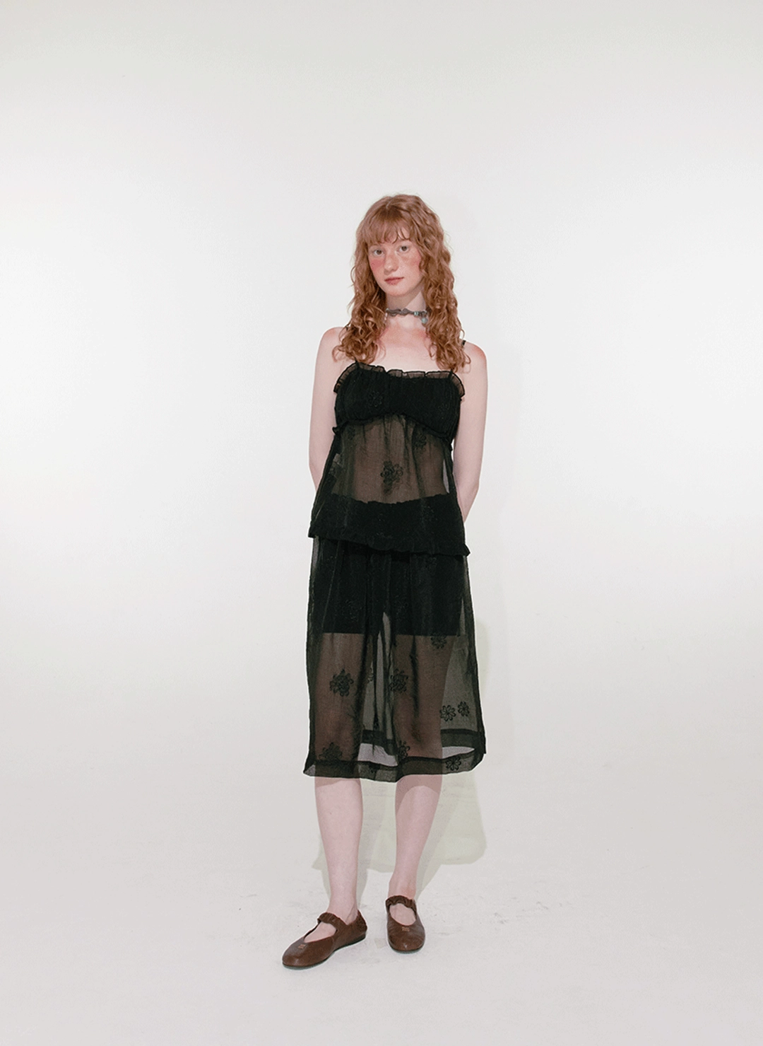 루루서울 Chloe See Through Skirt (Black) 상품 이미지 2