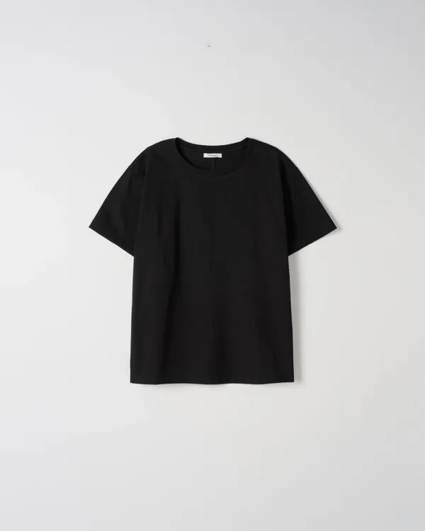 Soft Round T-shirts [BLACK]