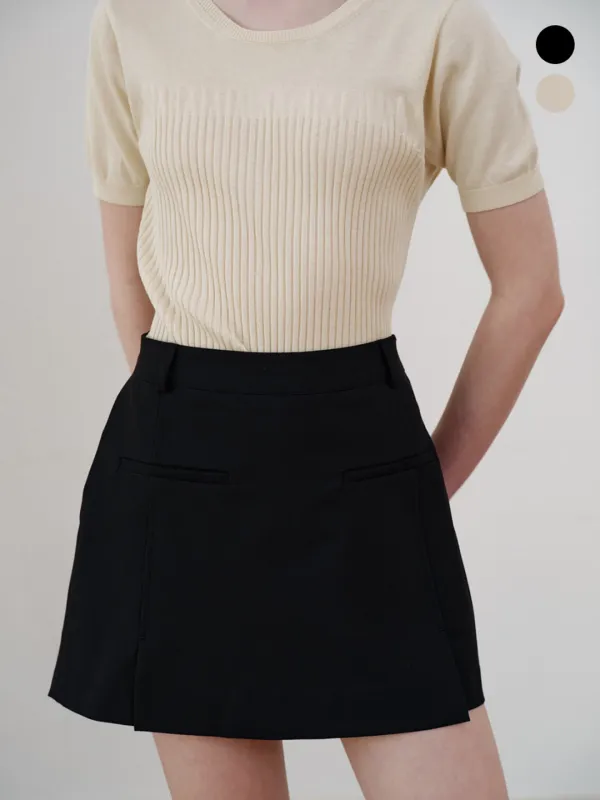 comos 1091 fake mini skirt pants (2color)