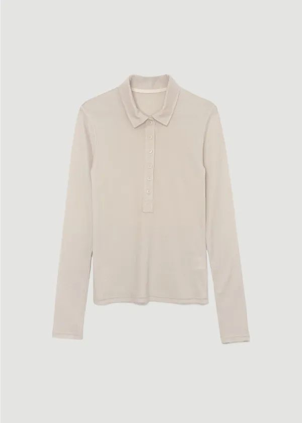[EXCLUSIVE] Slubbed collar t-shirt (베이지)